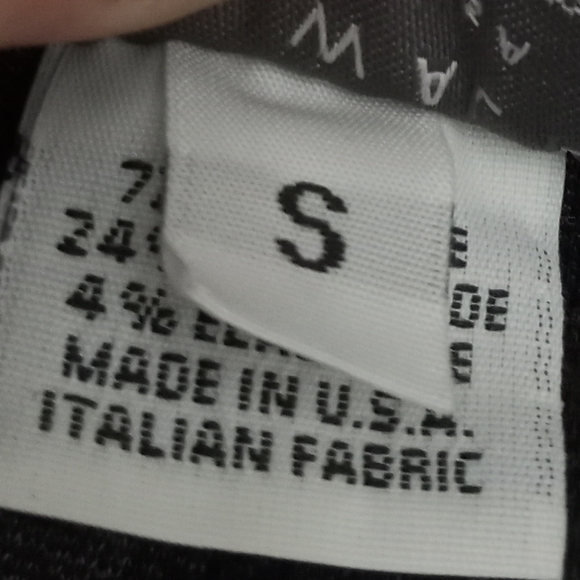 Final Sale - BRYN WALKER Charcoal w/Gray Pinstripes Knit Pants - Picture 5 of 6